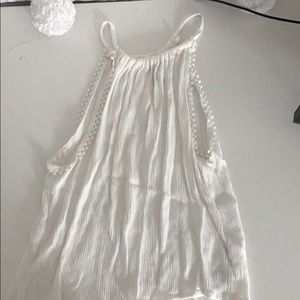 H&M white halter tank